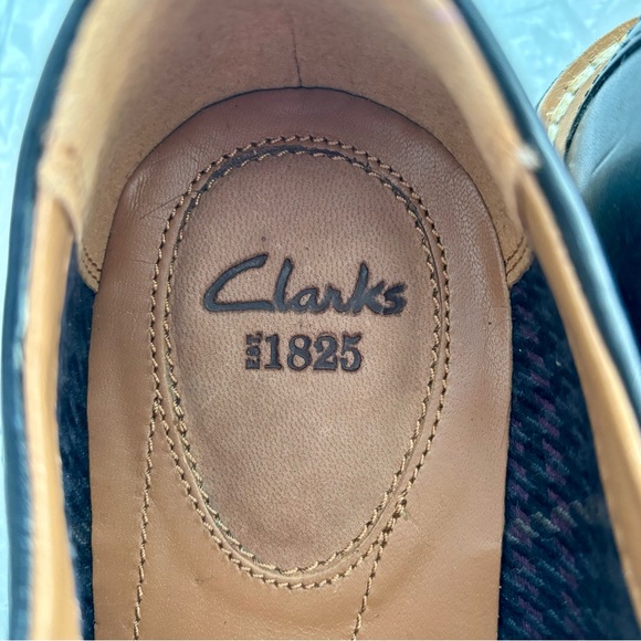 Clarks Black Leather Extralight Dress Oxfords 9 - Picture 7 of 9